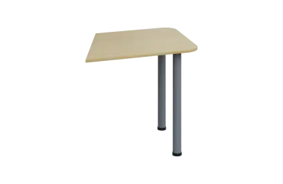 EJZ 2 - 80 přístavba jednací, kovová podnož stříbrná, síla desky 25 mm, buk royal